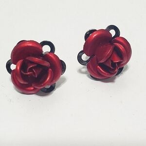 🌴 Red Rose Stud Earring 🤳